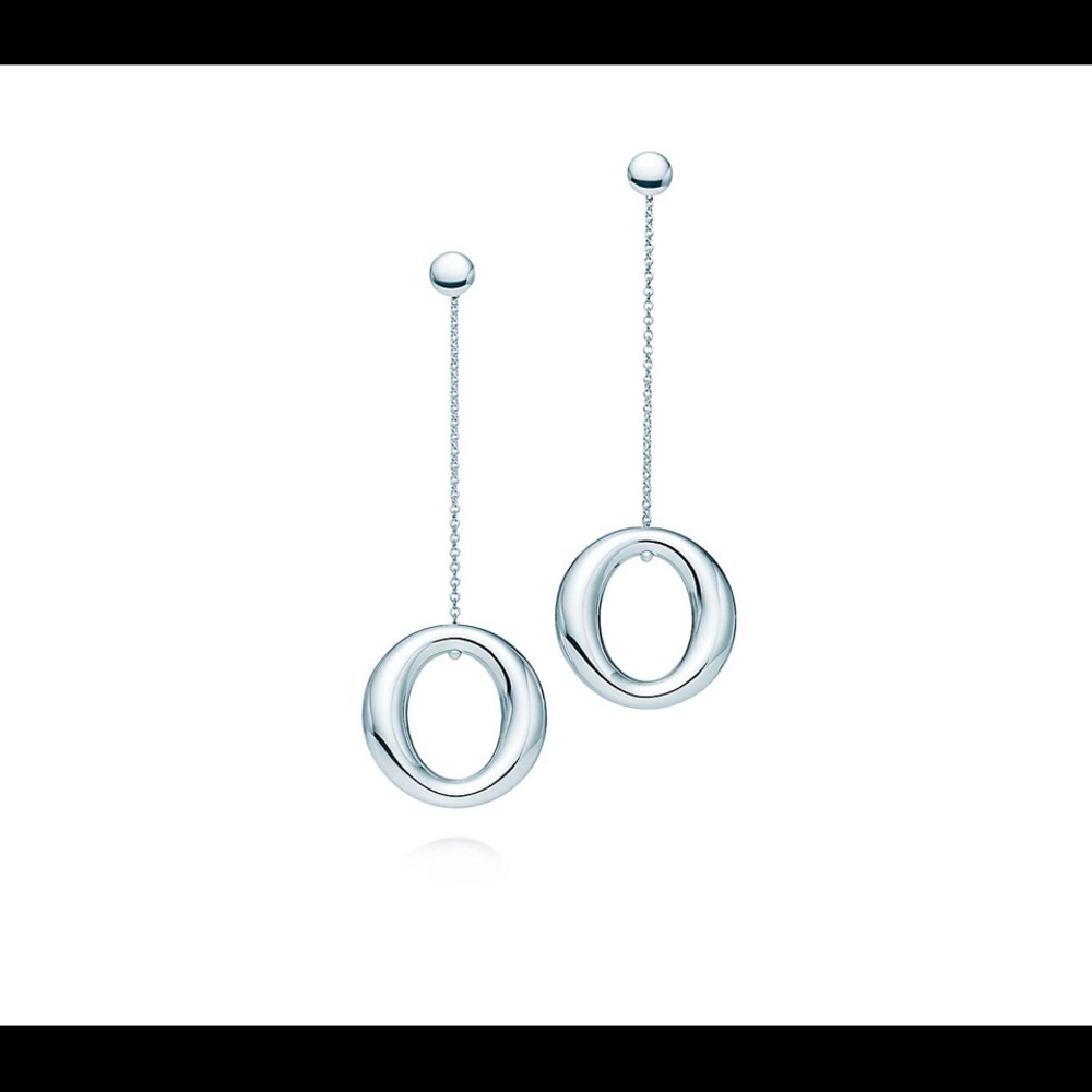 Hard To Find! Tiffany and Co. Elsa Peretti Sevillana chain earrings Orig $790
